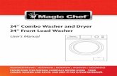 24” Combo Washer and Dryer 24” Front Load Washer