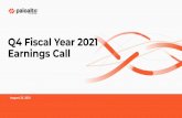 Q4 Fiscal Year 2021 Earnings Call