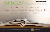 SRGS: Critical Care of Surgical Patients, Part II