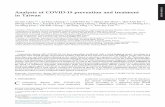 Analysis of COVID-19 prevention and treatment in Taiwan ...