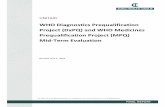 WHO Diagnostics Prequalification Project (DxPQ) and WHO ...