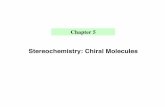 Stereochemistry: Chiral Molecules
