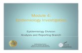 Module 4: Epidemiology Investigation