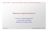 Sequence alignment (part 2)