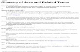 Glossary of Java and Related Terms