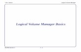 Logical Volume Manager Basics