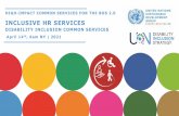 INCLUSIVE HR SERVICES - United Nations