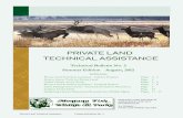 PRIVATE LAND TECHNICAL ASSISTANCE - Montana FWP