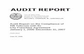 Audit Report on the Compliance of TW Telecom with Its City ...