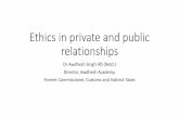 Ethics in private and public relationships