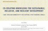 CO-CREATING KNOWLEDGE FOR SUSTAINABLE, INCLUSIVE, AND ...