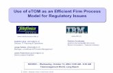 Use of eTOM as an Efficient Firm Process Model for ...