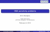 HBA sensitivity problems