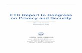 FTC Report to Congress on Privacy and Data Security