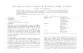 Prevention and Treatment of Hemorrhagic Cystitis