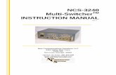 NCS-3240 Multi-Switcher INSTRUCTION MANUAL