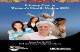 Primary Care in Women’s Health Update 2009