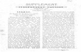 Supplement Independent Patriot October 1888, Sermon By ...