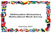 Stillmeadow Elementary Multicultural Week Survey