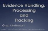 Evidence Handling Processing and Tracking
