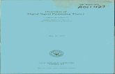 Overview of Digital Signal Processing Theory