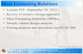 Mass Estimating Relations - spacecraft.ssl.umd.edu