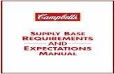 SUPPLY BASE REQUIREMENTS AND EXPECTATIONS MANUAL