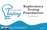 Exploratory Testing Foundations