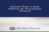School Trust Lands Policies & Procedures Manual