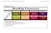 Miss C's Weekly Forecast - Weebly