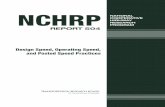 NCHRP Report 504 – Design Speed, Operating Speed, and ...