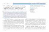 Clinical Implication of Auditory Evoked Potential Related ...