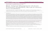 Risk-Adapted Management of Acute Pulmonary Embolism ...