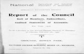 SPECIALLY AUTHORISED SOCIETY Report the Council