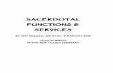 SACERDOTAL FUNCTIONS & SERVICES