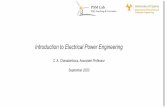 Introduction to Electrical Power Engineering