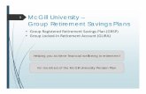 1 McGill University – Group Retirement Savings Plans