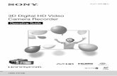 3D Digital HD Video Camera Recorder