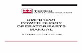 OMPB16/21 POWER BUGGY OPERATOR/PARTS MANUAL