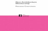 Rice Architecture Mentorship