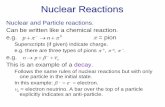 Nuclear Reactions - University of Saskatchewan