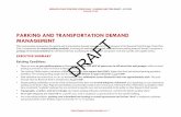 PARKING AND TRANSPORTATION DEMAND MANAGEMENT DRAFT