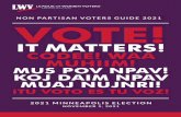 NON PARTISAN VOTERS GUIDE 2021 VOTE!