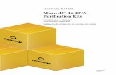 Maxwell(R) 16 DNA Purification Kits Technical Manual