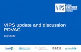 VIPS update and discussion PDVAC