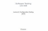 Software Testing CS 408