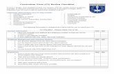 Curriculum Vitae (CV) Review Checklist