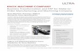 KNOX MACHINE COMPANY - Ultra Consultants