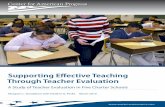 Supporting Effective Teaching Through Teacher Evaluation