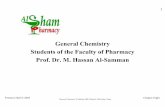 General Chemistry Students of the Faculty of Pharmacy Prof ...